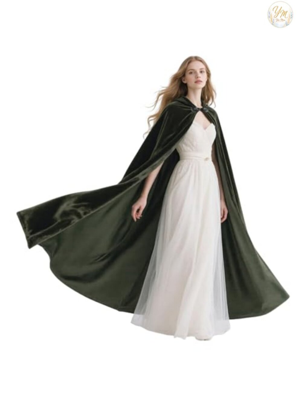Medieval Hooded Cloak Polyester Unisex Costume Renaissance Cosplay Cape